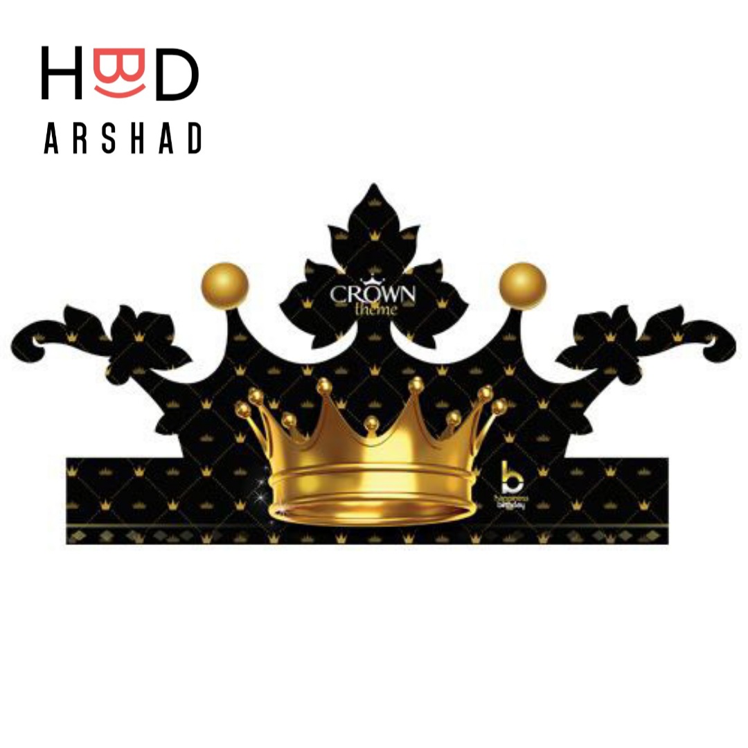 تاج تم تاج مشکی(بسته 6 عددی)